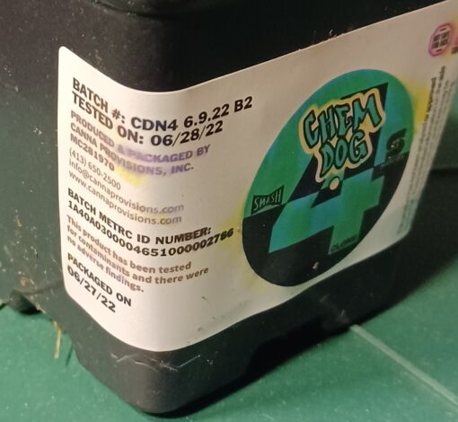 Chem 4, Verified/Tested Chemdog Smash Hits Canna Provisions Clone Only Cut - Image 4