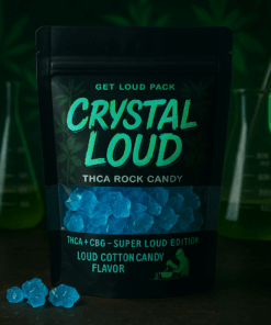 Crystal Loud THCA + CBG Infused Rock Candy – SUPER LOUD EDITION