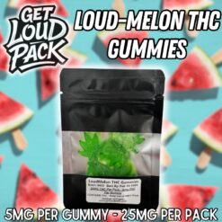 LoudMelon THC Gummies - 25mg THC