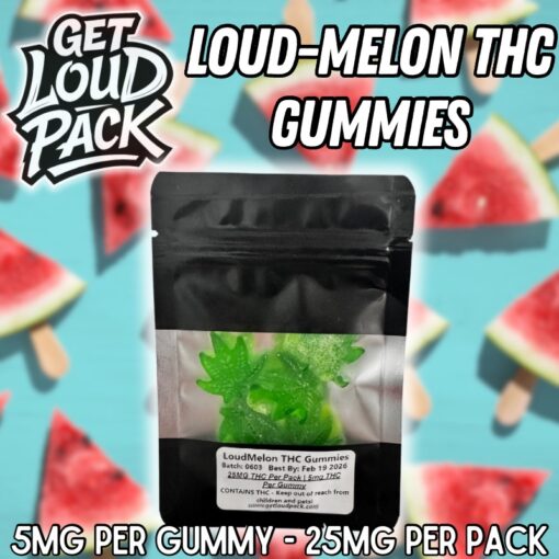 LoudMelon THC Gummies - 25mg THC