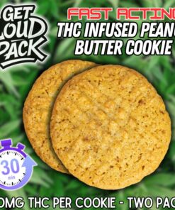 THC Infused Peanut Butter Cookies - 2 Pack (50mg Each)
