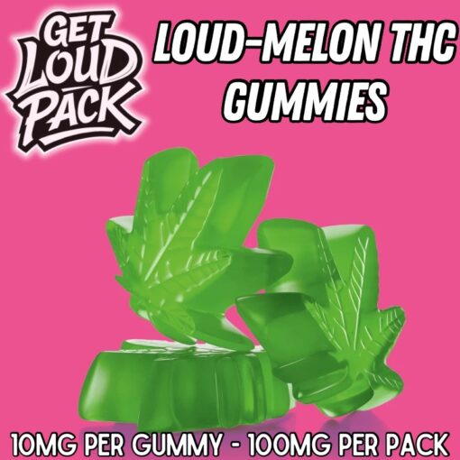 LoudMelon THC Gummies - 100mg THC