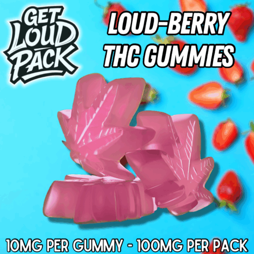 LoudBerry THC Gummies - 100mg THC