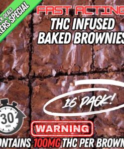 THC Infused Brownies – 100mg THC Each | BAKER'S SPECIAL
