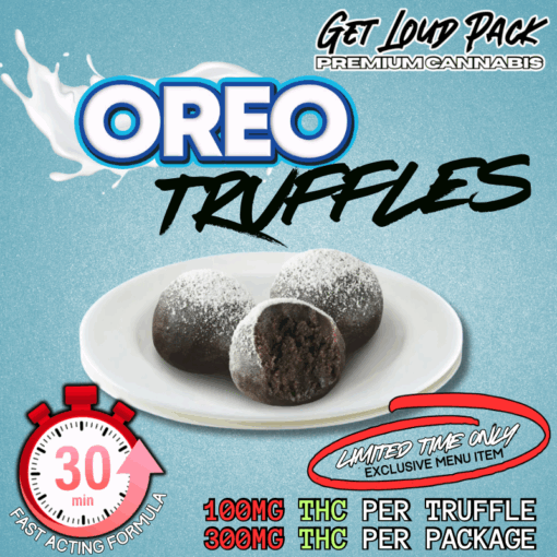 THC Oreo Truffles – 3 Pack (100mg Each)