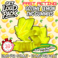 FAST ACTING – GoTime Lemon THC Gummies