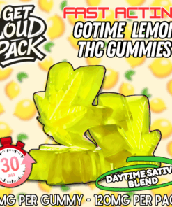 FAST ACTING – GoTime Lemon THC Gummies