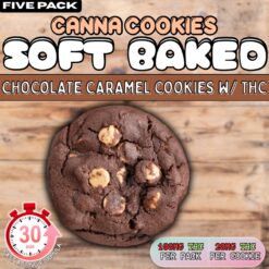 Canna Cookies | THC Infused Soft Baked Chocolate Caramel Cookies