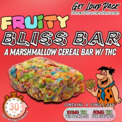 Fruity Bliss Bar – THC Infused Fruity Pebbles Cereal Bar | 100mg THC