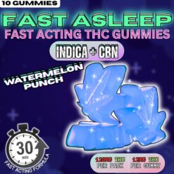 FAST ACTING – Fast Asleep THC Gummies | 120mg THC