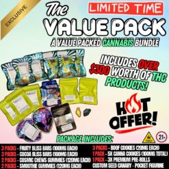The VALUE Pack – Edibles, Pre-Rolls & More | $300+ Value