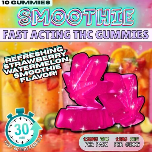 FAST ACTING - Smoothie Gummies | 120mg THC