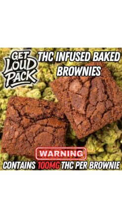 FAST ACTING THC Brownies – 100mg THC