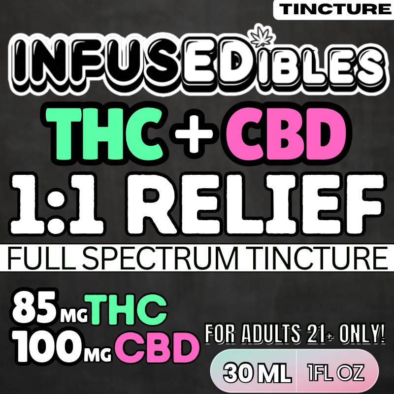 1:1 Full Spectrum Tincture | THC + CBD (30ML)