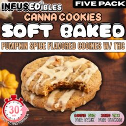 Canna Cookies | THC Infused Soft Baked Pumpkin Spice Cookies