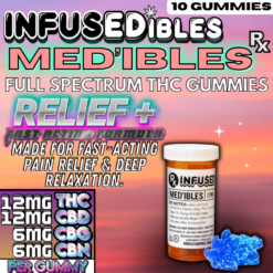 MED'ibles – Relief + | Full Spectrum THC Gummies - With CBD,CBG, & CBN