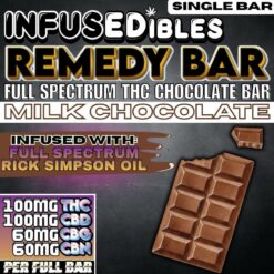 Remedy Bar – Full Spectrum THC Chocolate Bar | Milk Chocolate