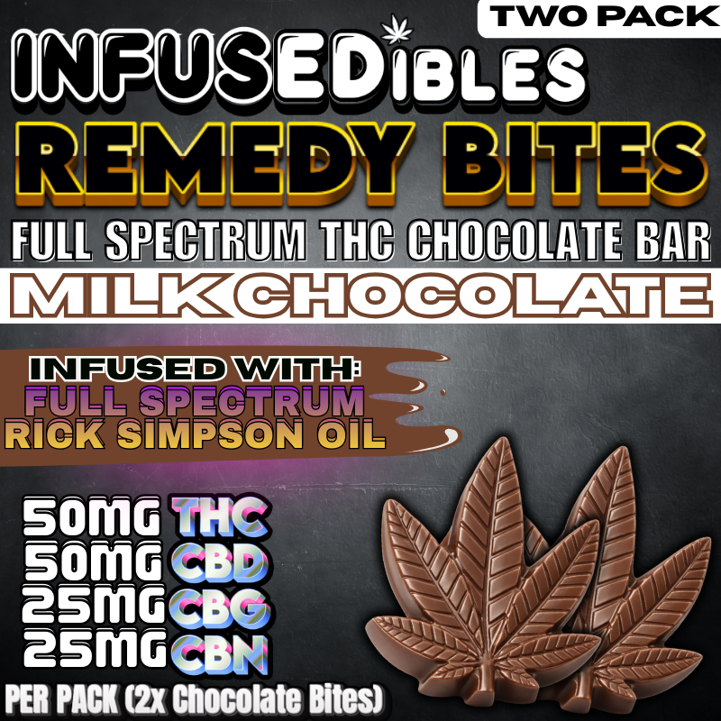 Remedy Bites – Full Spectrum THC Chocolate Bites | Milk Chocolate