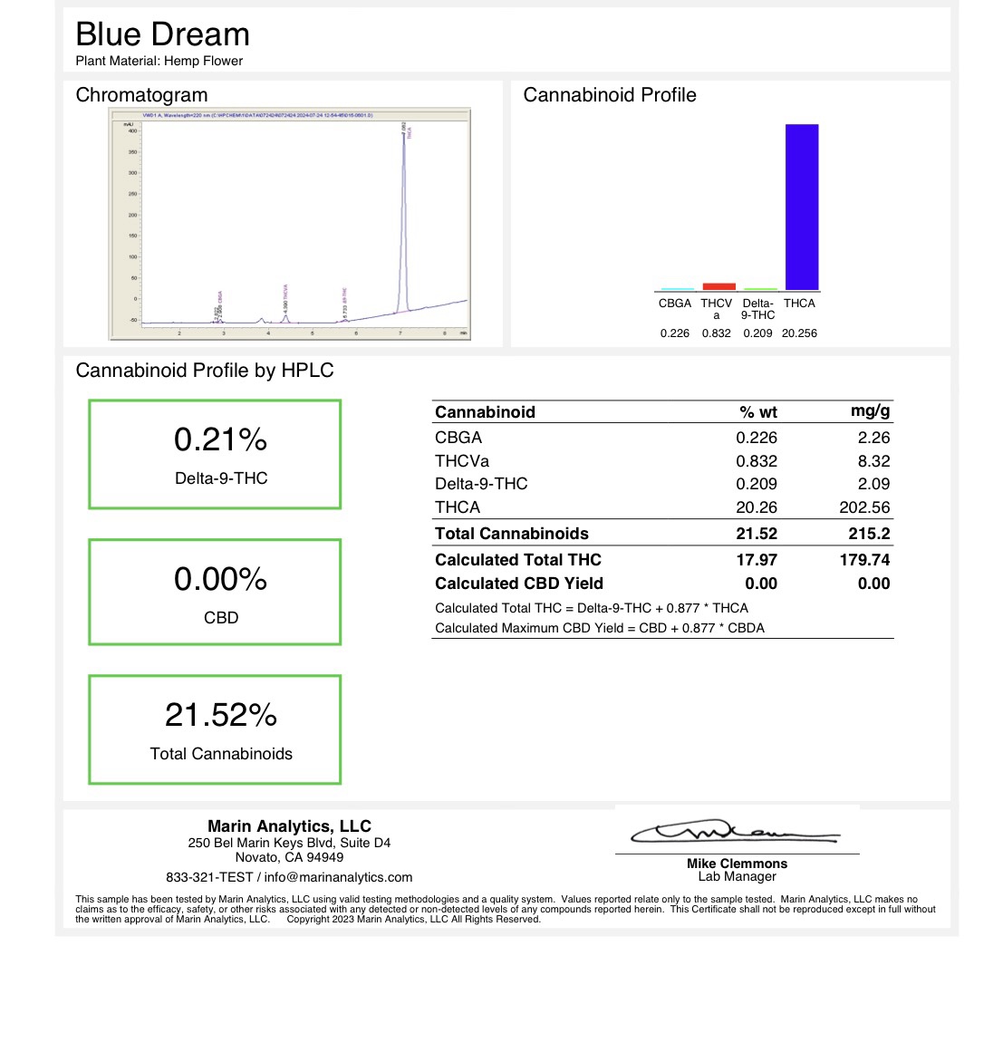 Blue Dream - THCA Cannabis Flower (OZ) - Image 2