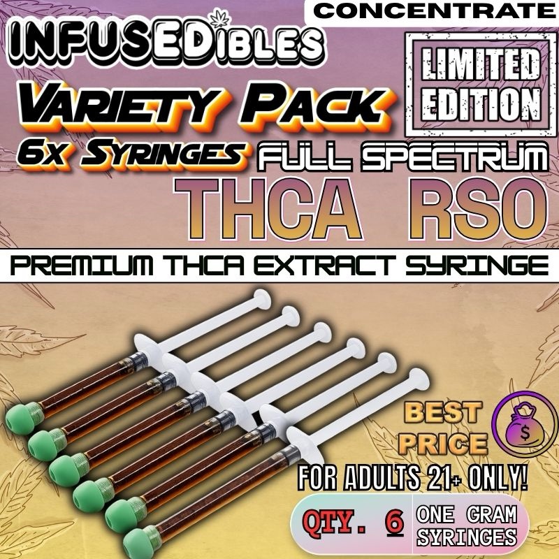 6x RSO Syringes | Full Spectrum THCA Extract - VALUE PACK