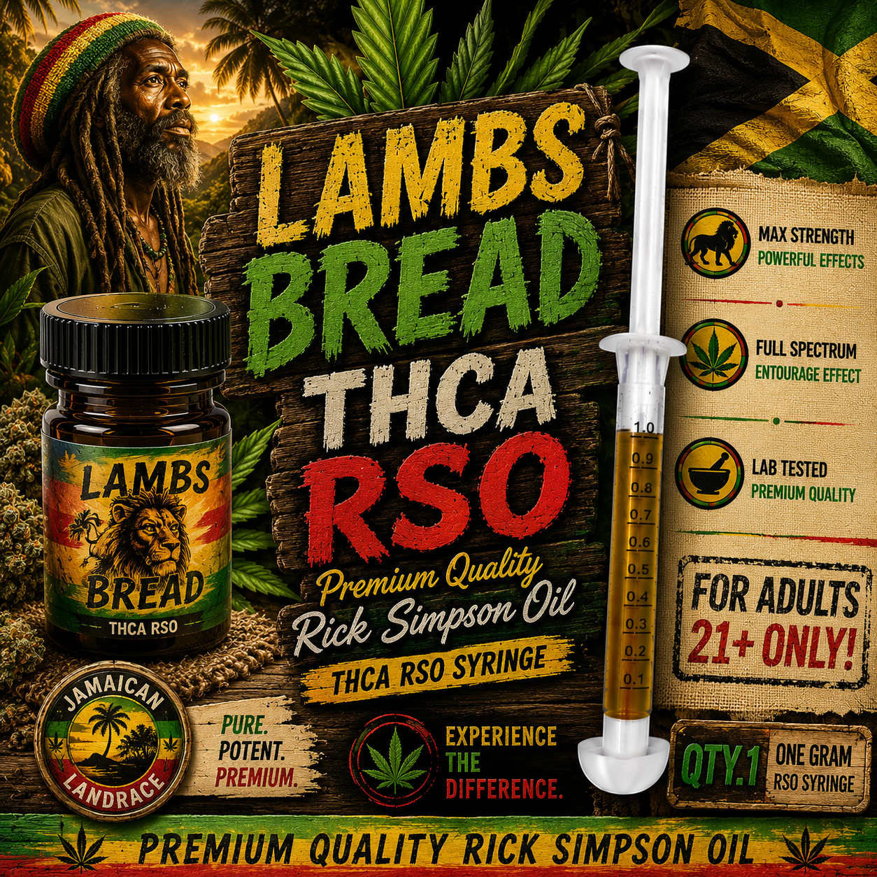 Lamb's Breath - RSO | Full Spectrum THCA Extract (1G)