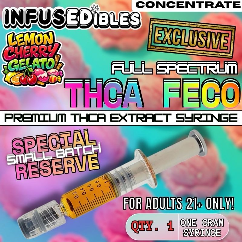 Lemon Cherry Gelato - FECO | Full Spectrum THCA Extract (1G)